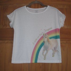 5/$20 Girls Carters Unicorn Cap Sleeve Pajama Top